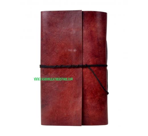 Vintage handmade Leather Plain Note Book Personal Organiser Day Planner Travel Book